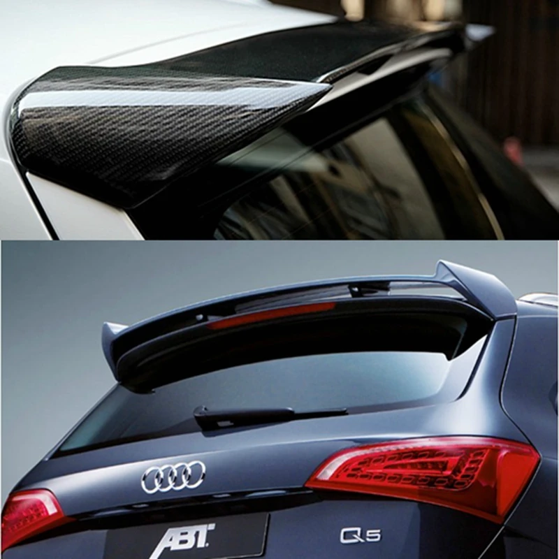 

Для Audi Q5 2009 ~ 2013 Неокрашенный FRP и углеродное волокно Q5 ABT задний спойлер автозапчасти