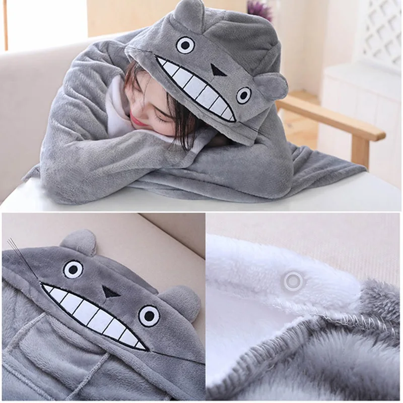 

New Plush Toy Stuffed Totoro Hung Out Blanket Air Conditioning Blanket