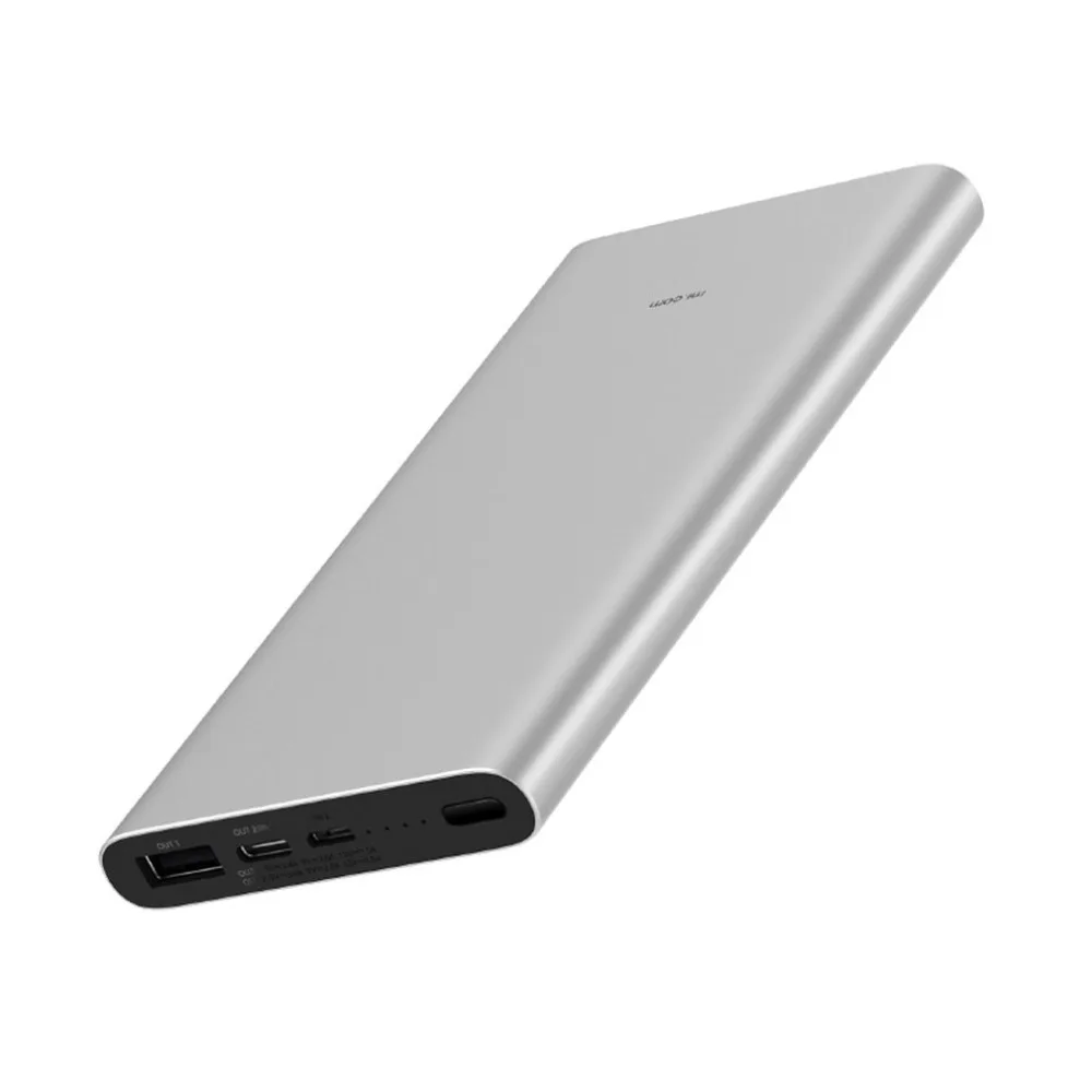 Xiaomi Mi 10000mAh power Bank 3 USB-C Быстрая зарядка двусторонний выход 10000mAh power bank