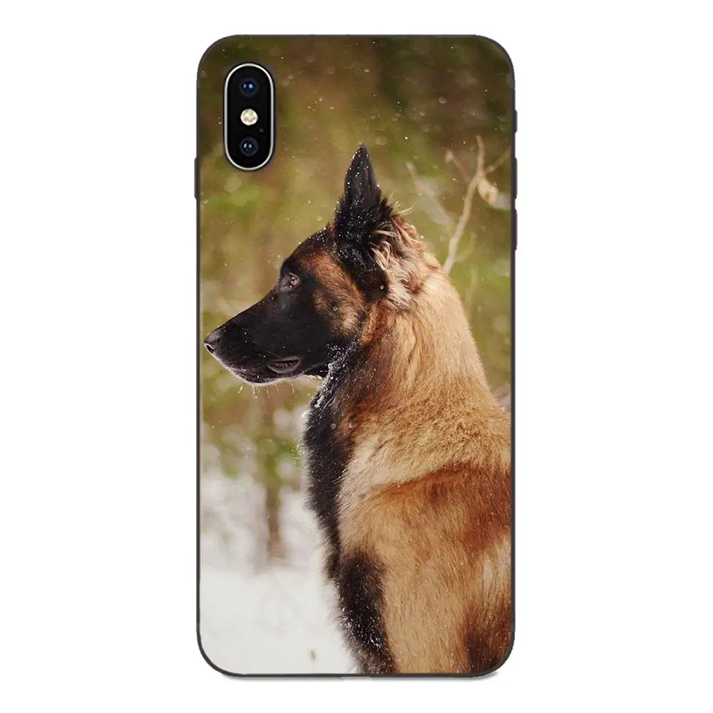 as picture Мягкие чехлы Capa Belgian Tervuren Malinois Dog Art для Apple IPhone X XS Max XR 4 4s 5 5S SE 6 6S 7 8 Plus - Цвет: as picture