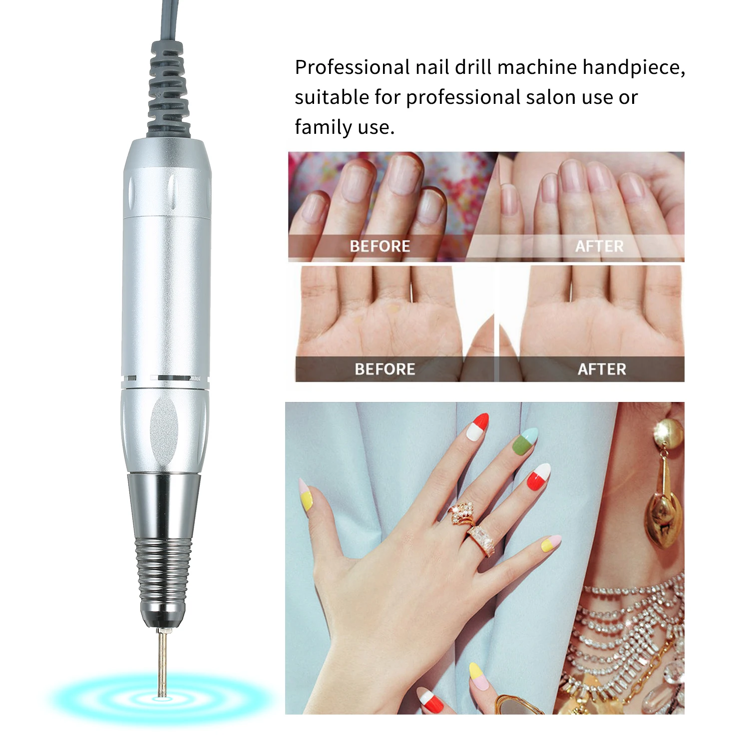 Фрезер с ручкой для маникюра и педикюра профессиональный электрический аппарат