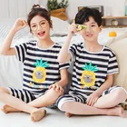 Пижама для мальчиков, хлопковая, с коротким рукавом