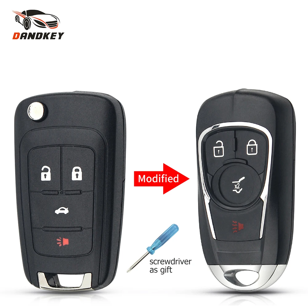 Флип ключ Dandkey для Chevrolet Lova Aveo Cruze Opel Vauxhall Insignia Astra модифицированный Автомобильный