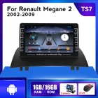 Автомагнитола 2DIN, мультимедийный аудиоплеер IPS Android для Renault Megane 2 2002-2009, GPS-навигация, Wi-Fi, без DVD, видео 1080P, QLED, FM
