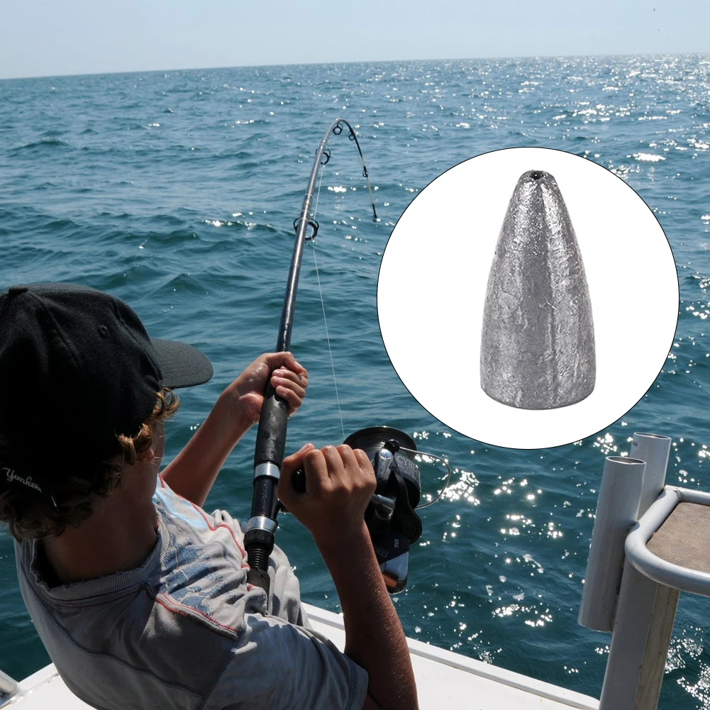 

Fishing Sinkers Weights Kit Worm Fishing Lead Sinkers Set 2g 3.5g 7g 10g 20g For Dead Bait Fishing Silver 50PCS Fishing Sinker