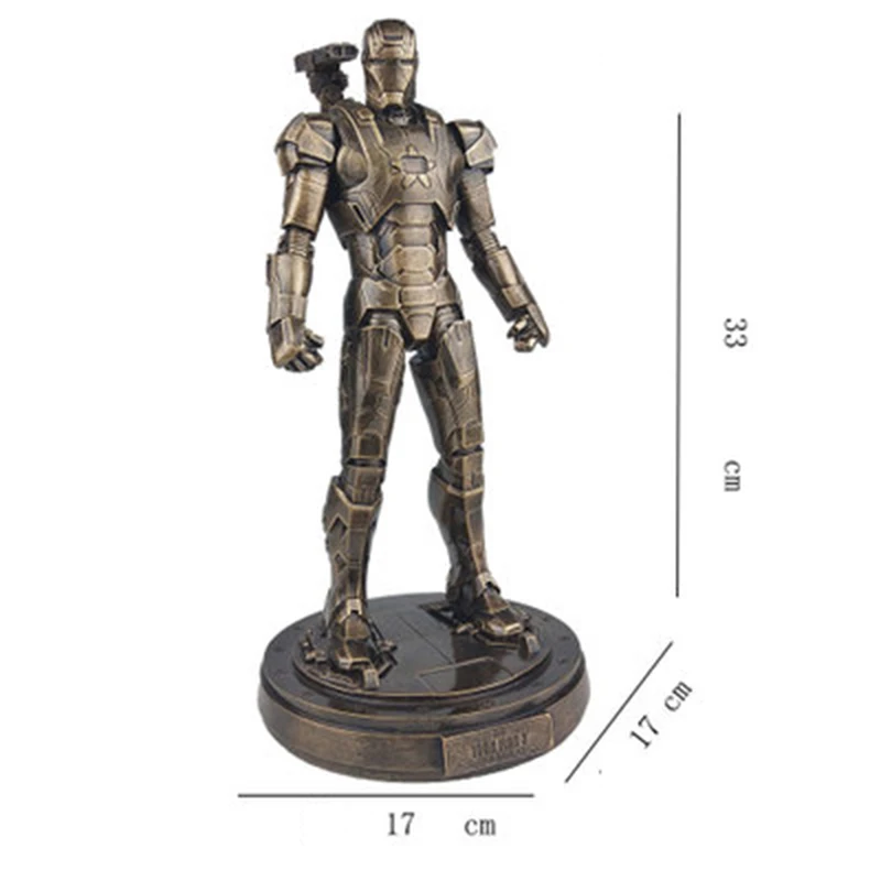 Gold Iron Patriot EMS 32 см Мстители халкбастер Железного человека MK50 ПВХ Модель Фигурки игрушки я Железный человек Халк MK7 модель игрушки для подарка - Цвет: Gold Iron Patriot