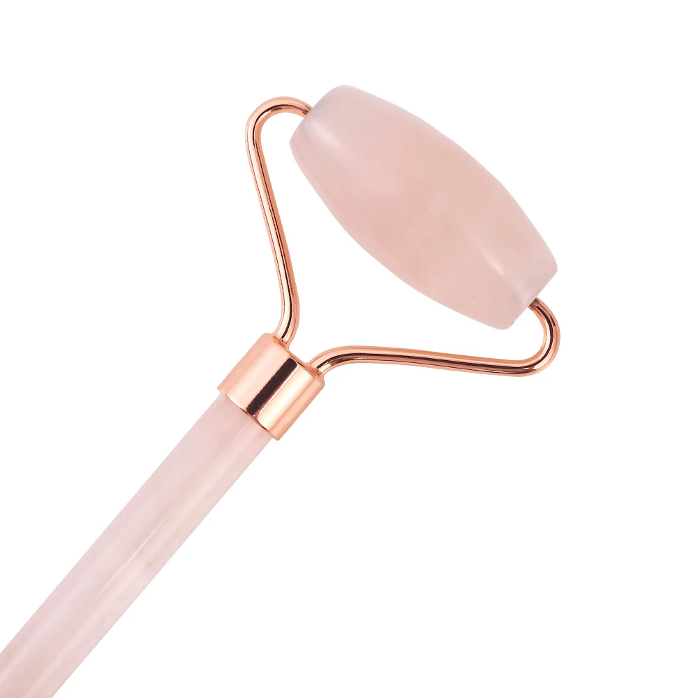 

Rose Quartz Roller Facial Massager Facial Massage Relaxation Slimming 100% Natural Rolling Stone Skin Massage Beauty Care BoxFac