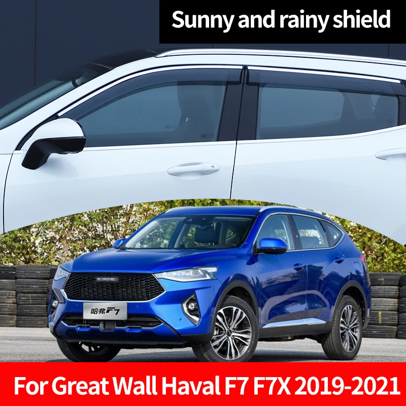 

Sunny And Rainy Shield For Great Wall Haval F7 F7X 2019-2021 Side Window Deflector Sun Rain Weather Shield Accessories