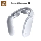 Массажер для шеи Youpin Jeeback G2 TENS Pulse, массажер для спины и шеи с инфракрасным подогревом, уход за здоровьем, расслабление, работа с приложением Mijia