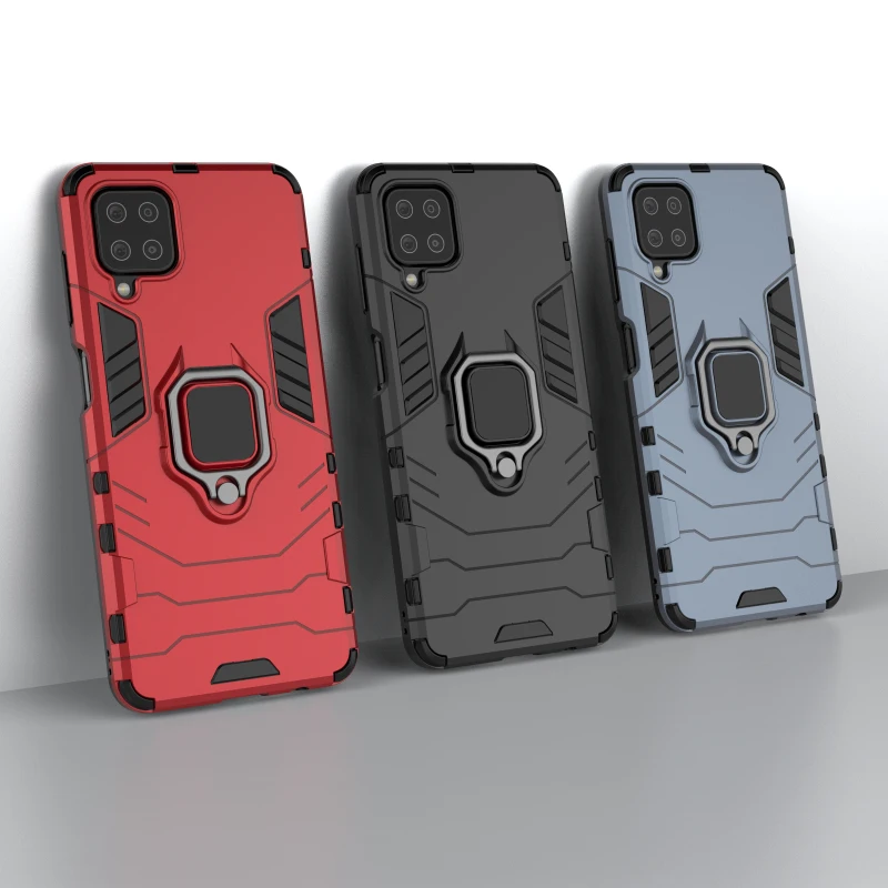 

Rugged Armor Phone Case For Samsung Galaxy A12 A32 A02S A42 A41 A71 A21S A51 A31 A91 4G A10S A20S A40S A52 A72 5G Stand PC Cover