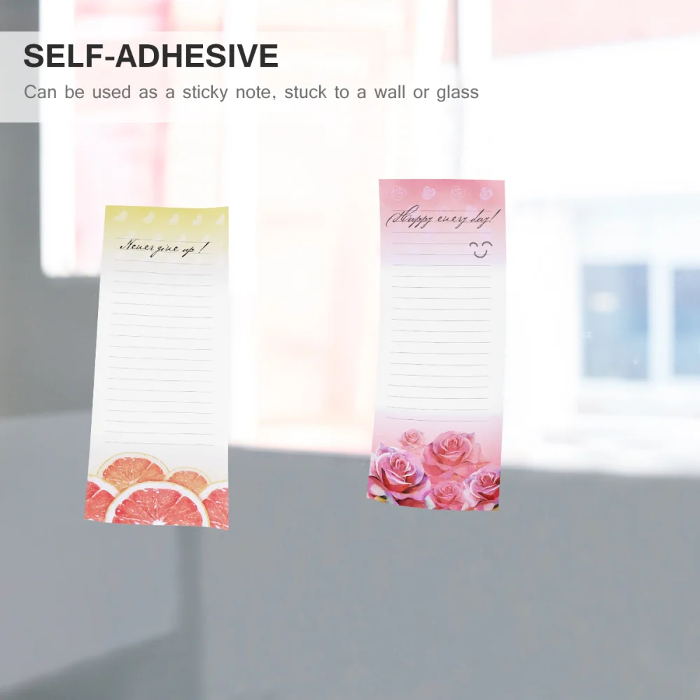 

STOBOK 6PCS Magnetic Self-stick Notepads Refrigerator Reminders Memo Pad for Grocery Shooping