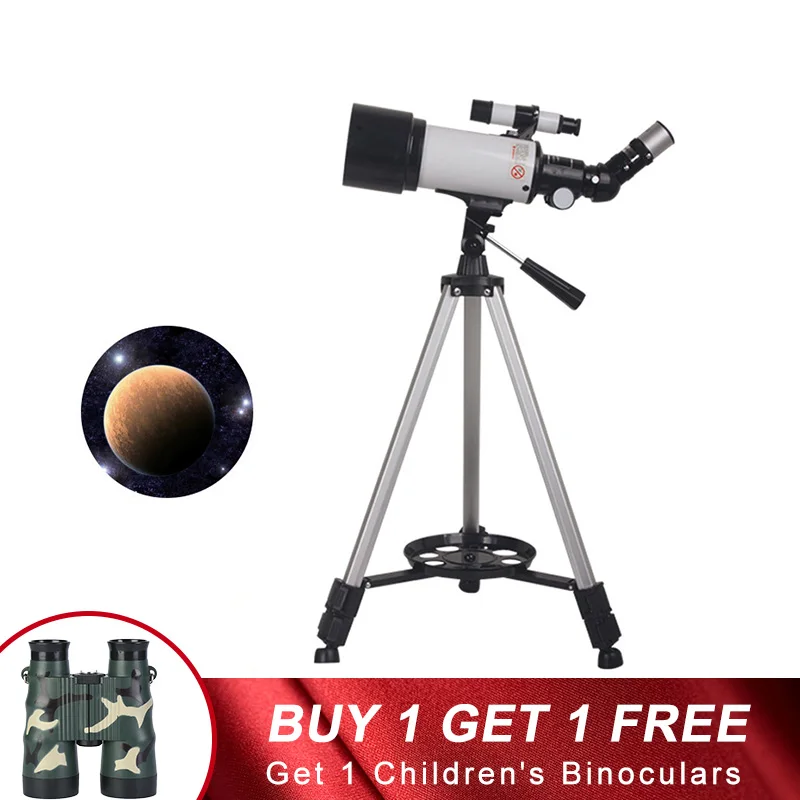 Высокомощный астрономический телескоп с треногой низким ночным видением