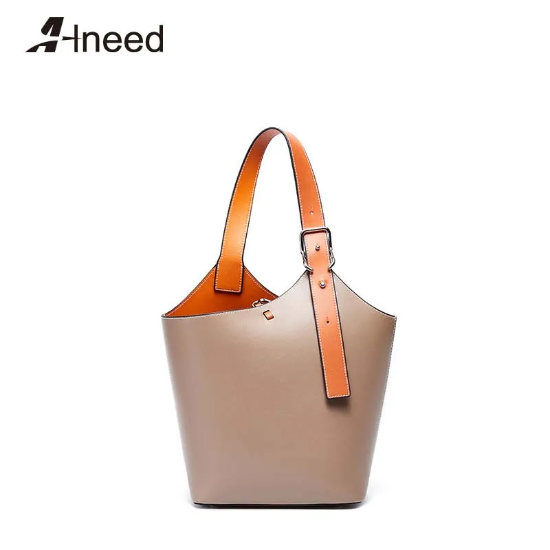 ALNEED сумки мешки для женщин 2020 натуральная кожа с верхней ручкой Роскошный