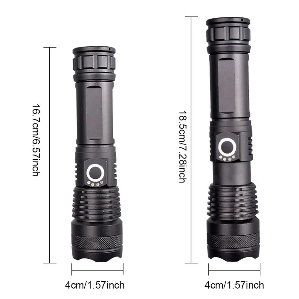 

LED Flashlight 5 lighting modes USB Rechargeable Flashlight Torch Light Night Camping Riding Hunting Hand Lamp outdoor equipment