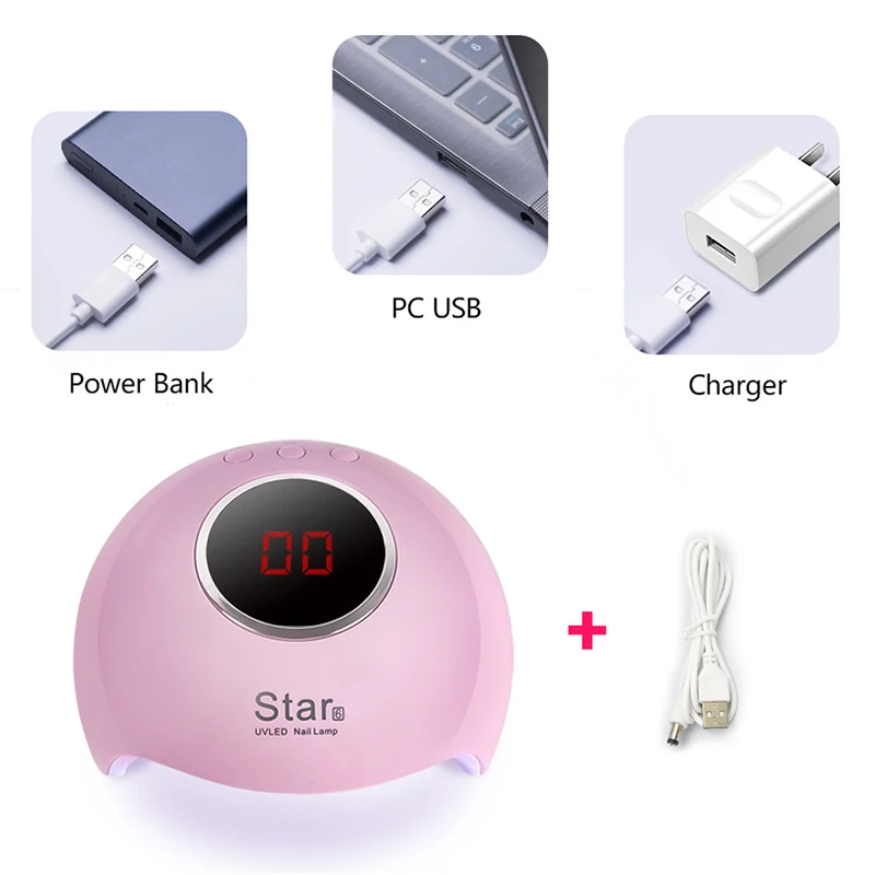

Star 6 Nail Dryer UV nails lamp for manicure dry nail drying Gel ice polish lamp 12 LED auto sensor 30s 60s 90s nail art tools