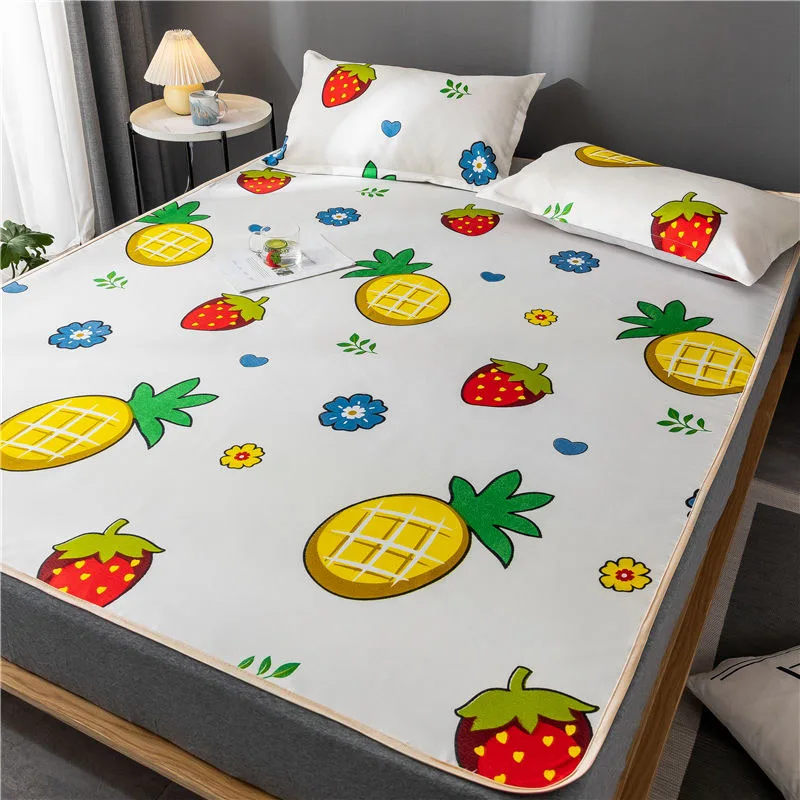 JUSTCHIC охлаждающий Летний набор ковриков простыня наволочка Комплект постельного