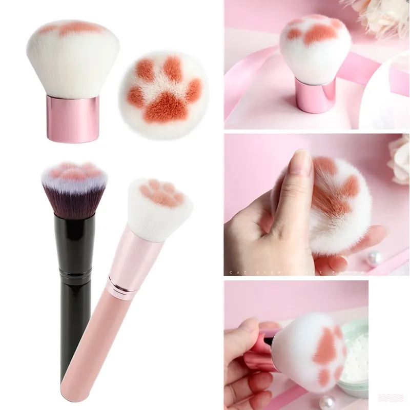 1 шт. Макияж для лица Кошачий коготь лапа высококачественная кисть из мягкого