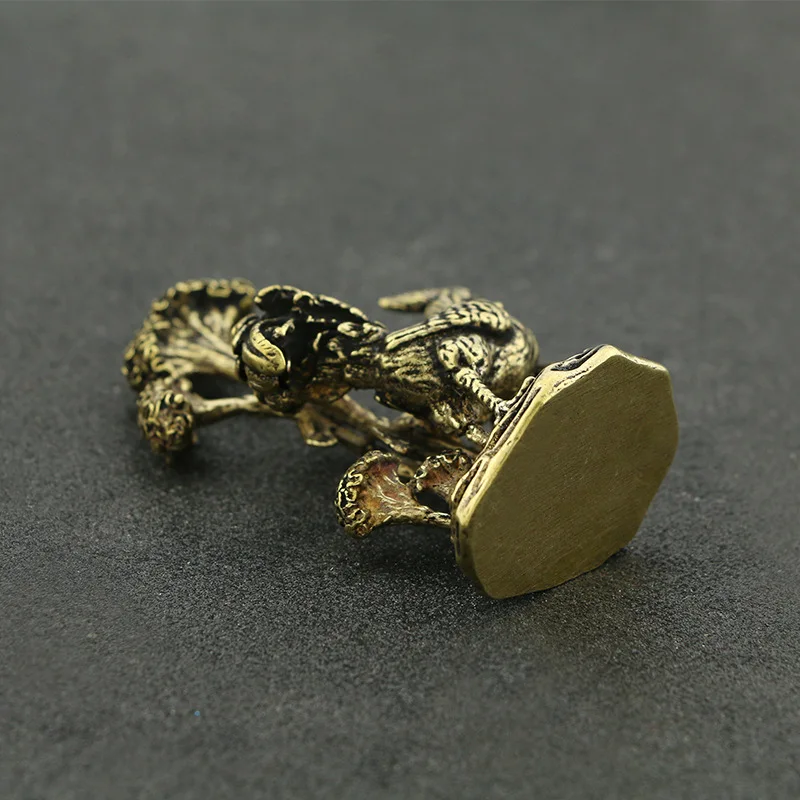 Медные фигурки в виде большого петуха винтажные бронзовые украшения из чистой