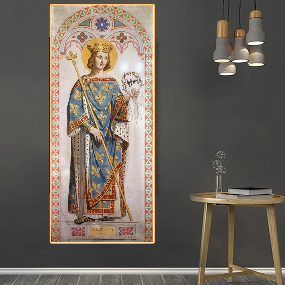 Citon Ingres 》 Saint Louis King of France картина маслом на холсте всемирно известная современное