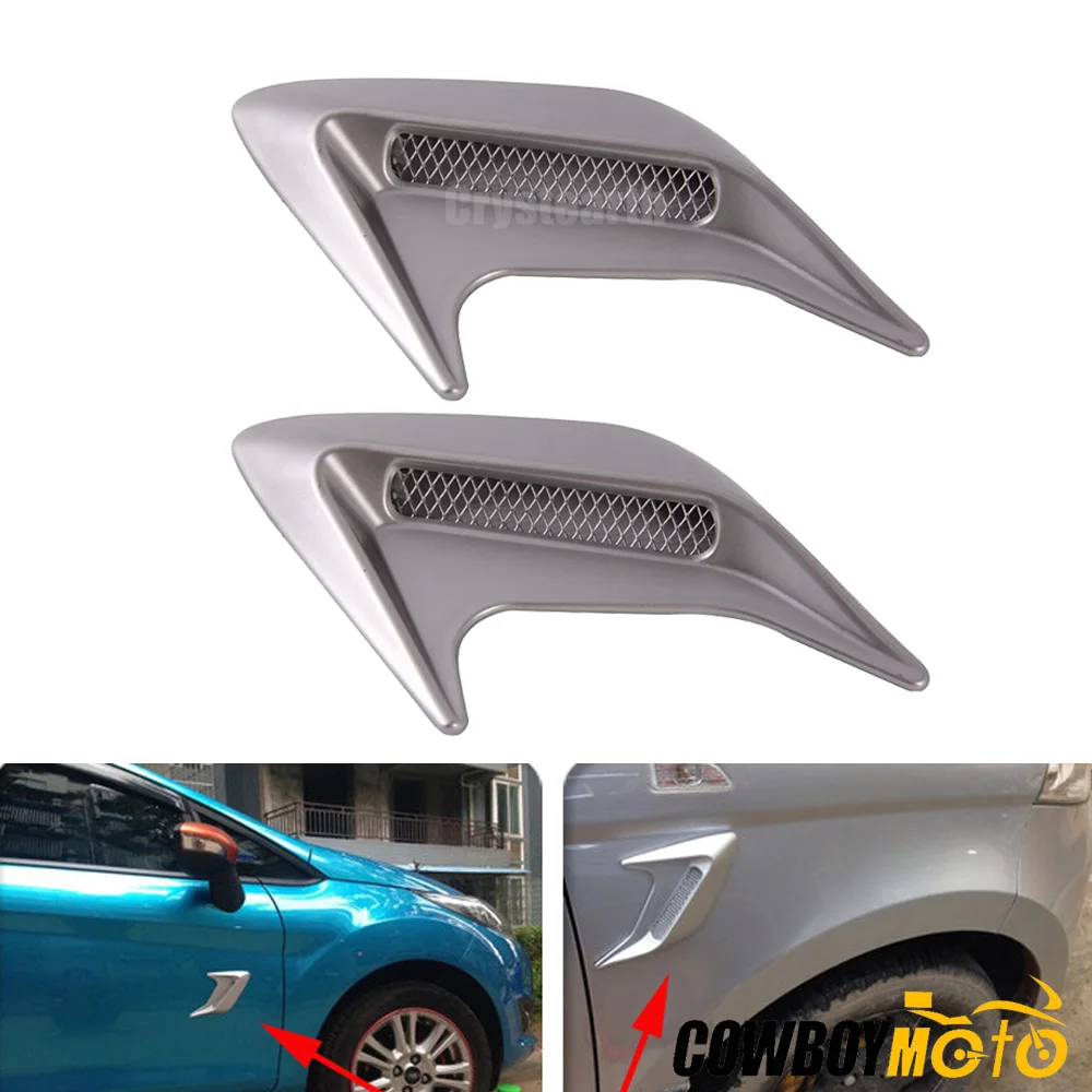 Пара черный серебристый автомобильный Стайлинг Универсальный плавник акулы