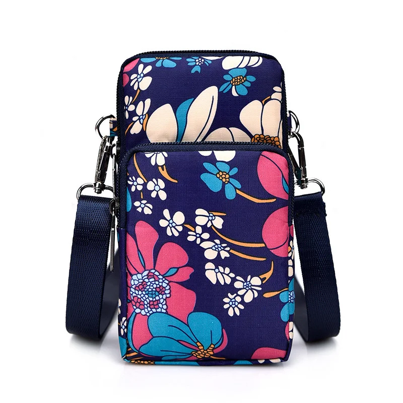 Universal Fashion Printing Phone Bag For Samsung/iPhone/Huawei/HTC/LG Wallet Case Outdoor Arm Shoulder Cover Phone Pouch Pocket