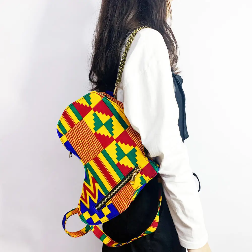 

African Woman Print Bag African Map Bag High Quality Kente Print Bag African Women's Fashion Messenger Bag Lady Bag