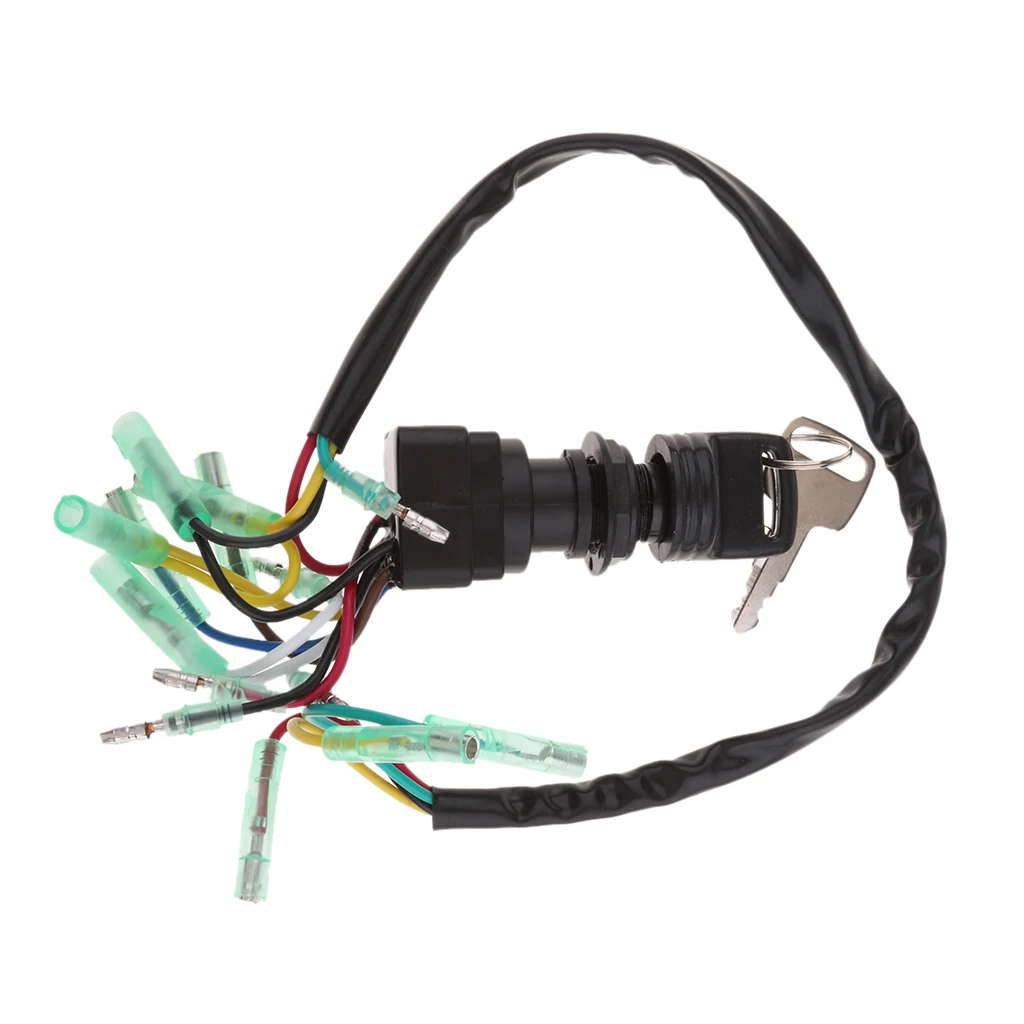 

2xIgnition Switch 703-82510-43-00 for Yamaha Outboard Motor Control Box + Key