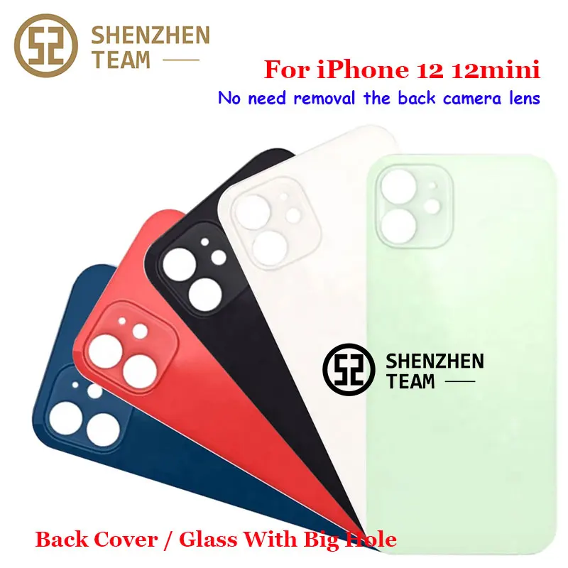 szteam for iphone 12 12 mini mobile smart phone spare parts back cover replacement battery housing rear glass free global shipping