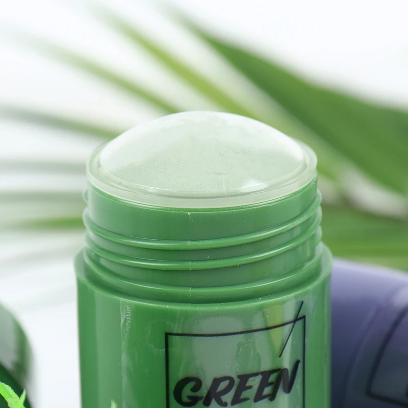 

Green Tea Deep Cleansing Mud Mask Eggplant Solid Masks Oil Control Anti-Acne