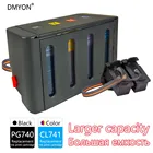 Чернильный картридж PG740 CL741, совместимый с Canon MX377 MX517 MX437 MX377 PIXMA MG227 MG3170 2170 MG4170 CISS 740 741