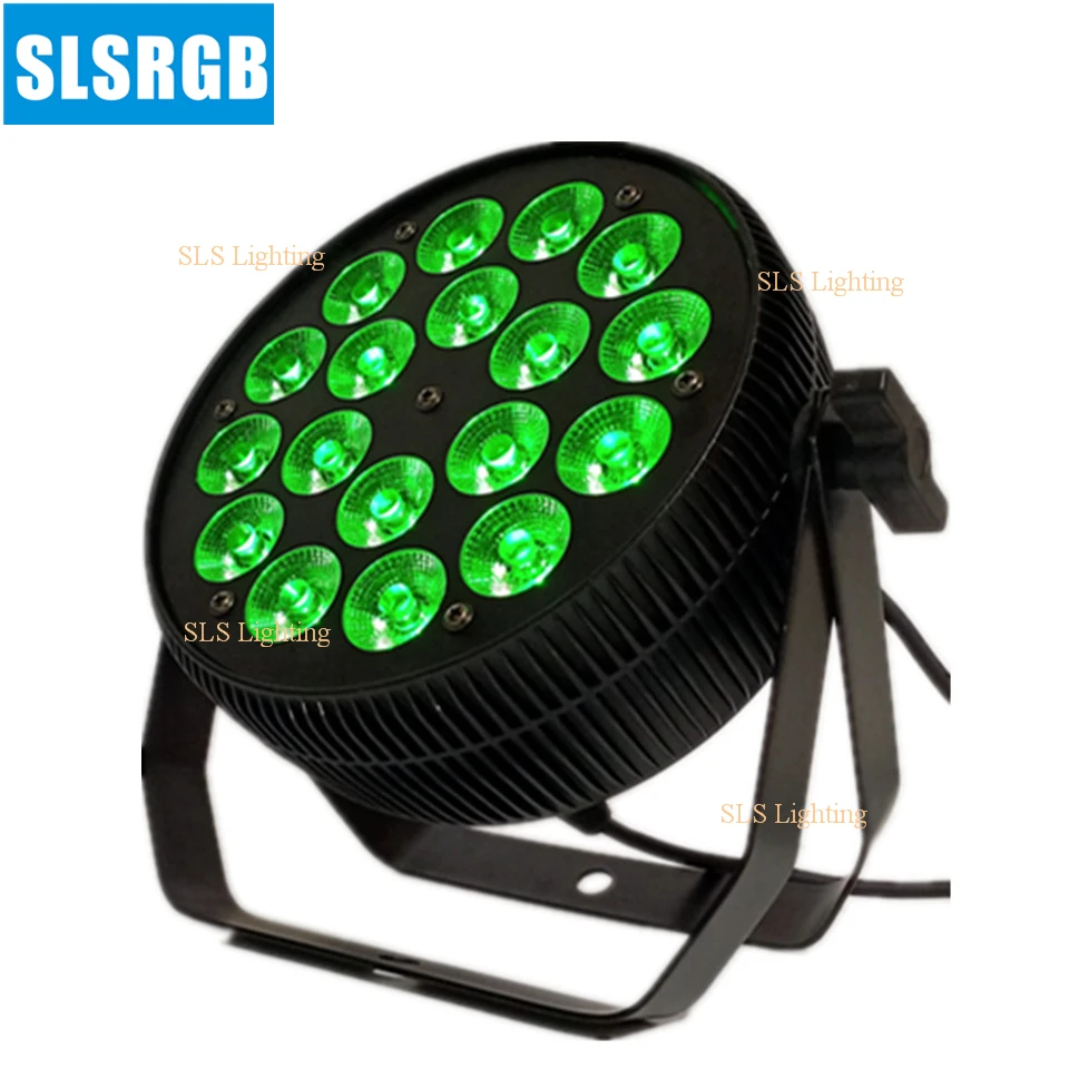 12 шт./лот Новинка LED тонкий плоский Par DJ PAR 64 18x12 Вт Светодиодный свет RGBA 4in1 DMX512 этап