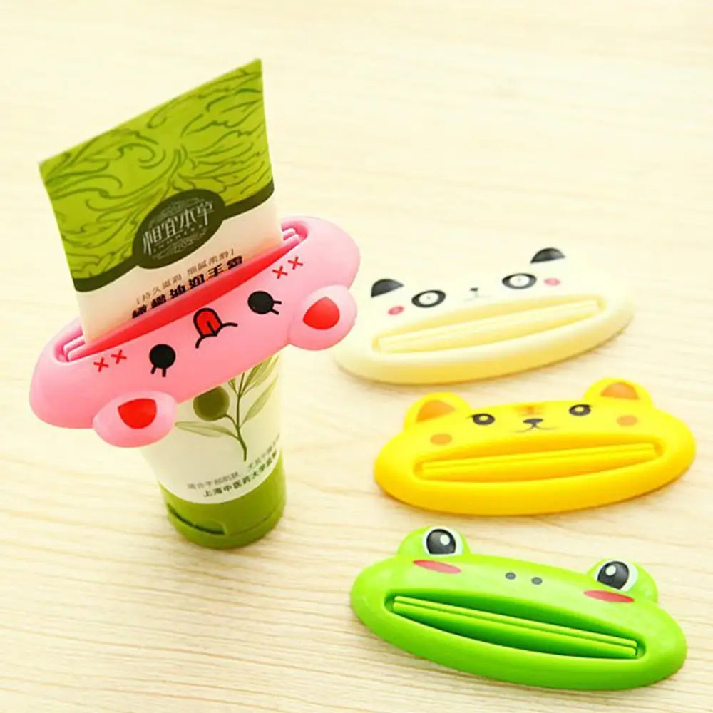 

3pcs Toothpaste Squeezer Cartoon Animal Shaped Tube Squeezer Clip for Toothpaste Facial Cleanser Dispenser Bathroom Accessories