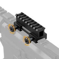 picatinny riser mounts high profile 8 slots dovetail 2021mm rail with see through design for scopes optics red dots sights