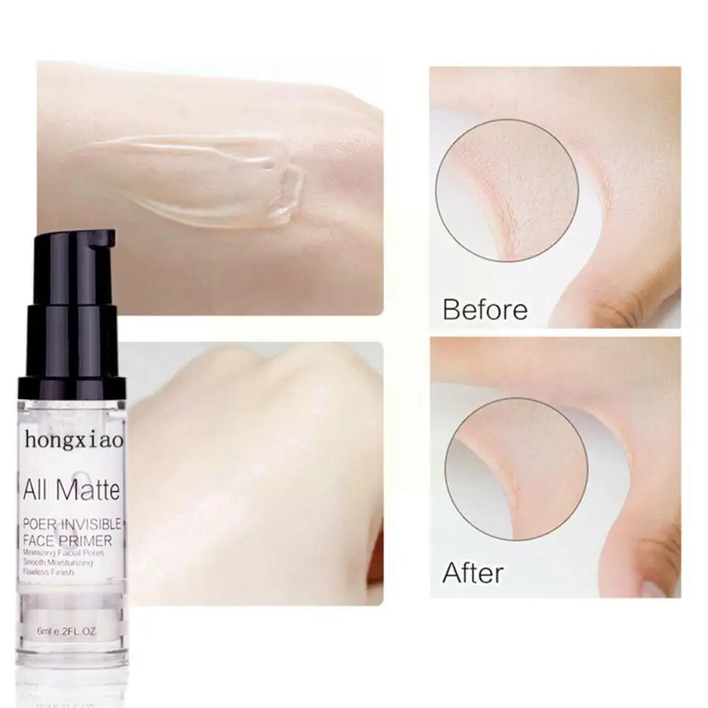 

6ml Hydrating Makeup Base Invisible Face Pores Face Pore Matte Make Gel Oil-Free Primer Looks Long Last Light Up Cosmetic P Y9P8