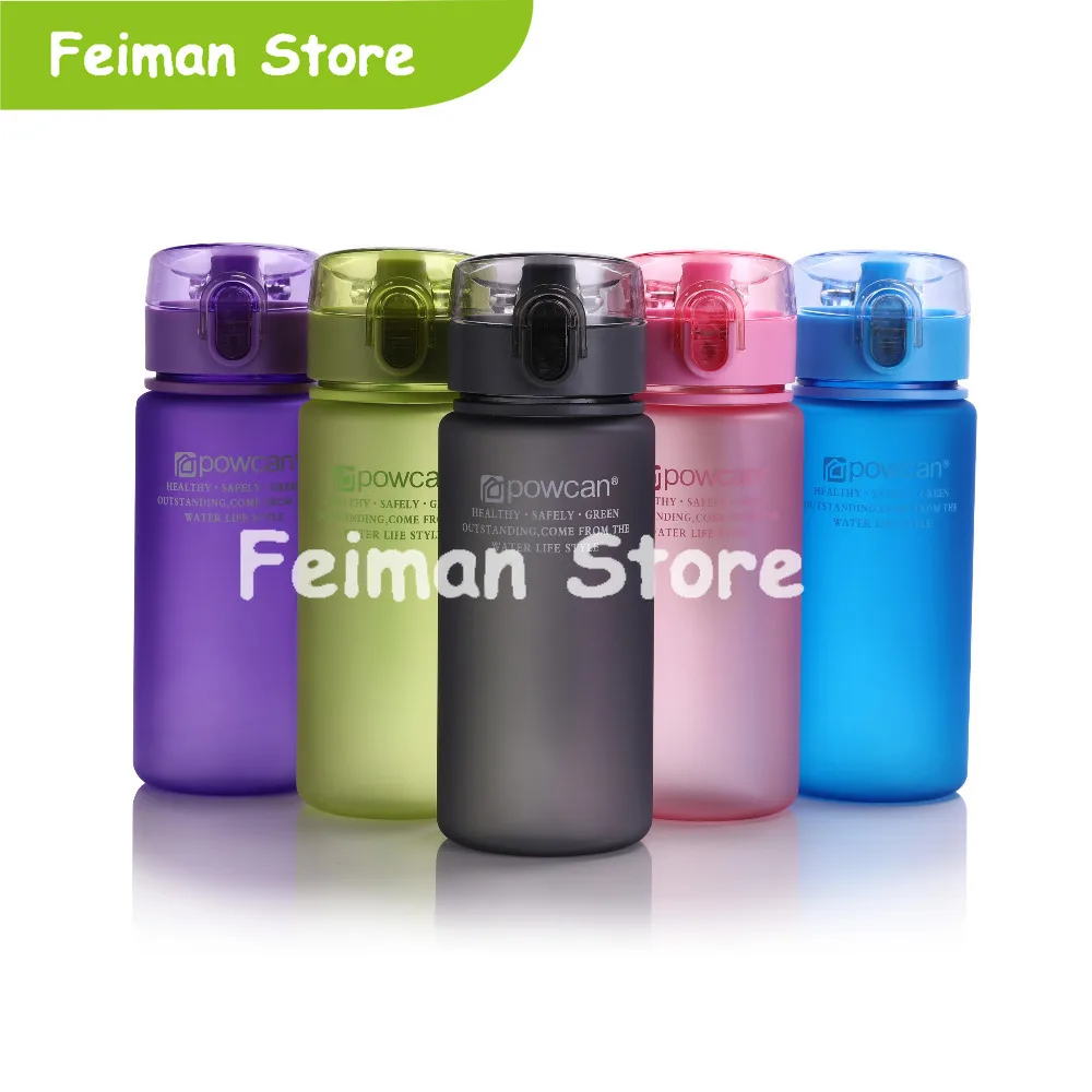 Water Bottle 560ML 400ML Plastic Drinkware Tour Outdoor Sport School Leak Proof Seal Climbing Bottles | Дом и сад