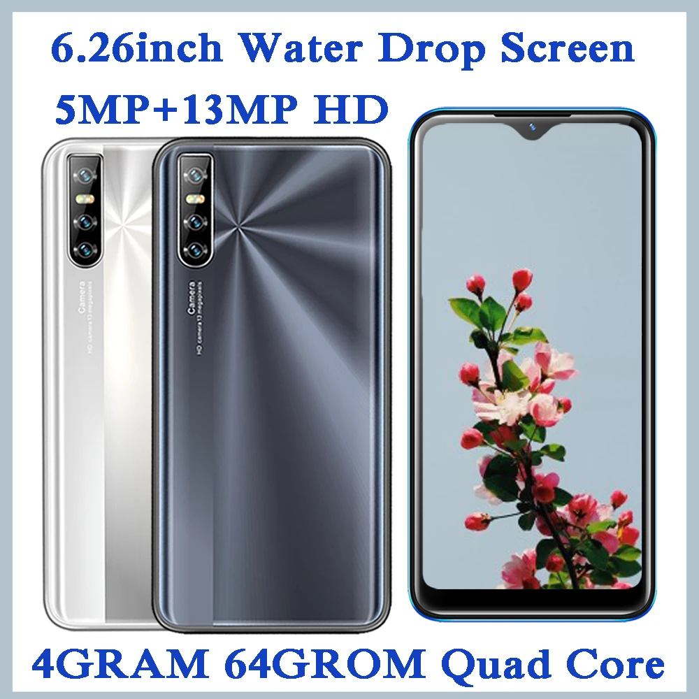 

7A Pro 64G Встроенная память 4G Оперативная память смартфонов 4 ядра 13MP HD Face ID 6,26 дюймов капли воды Экран разблокирована Celulares Android мобильный телеф...