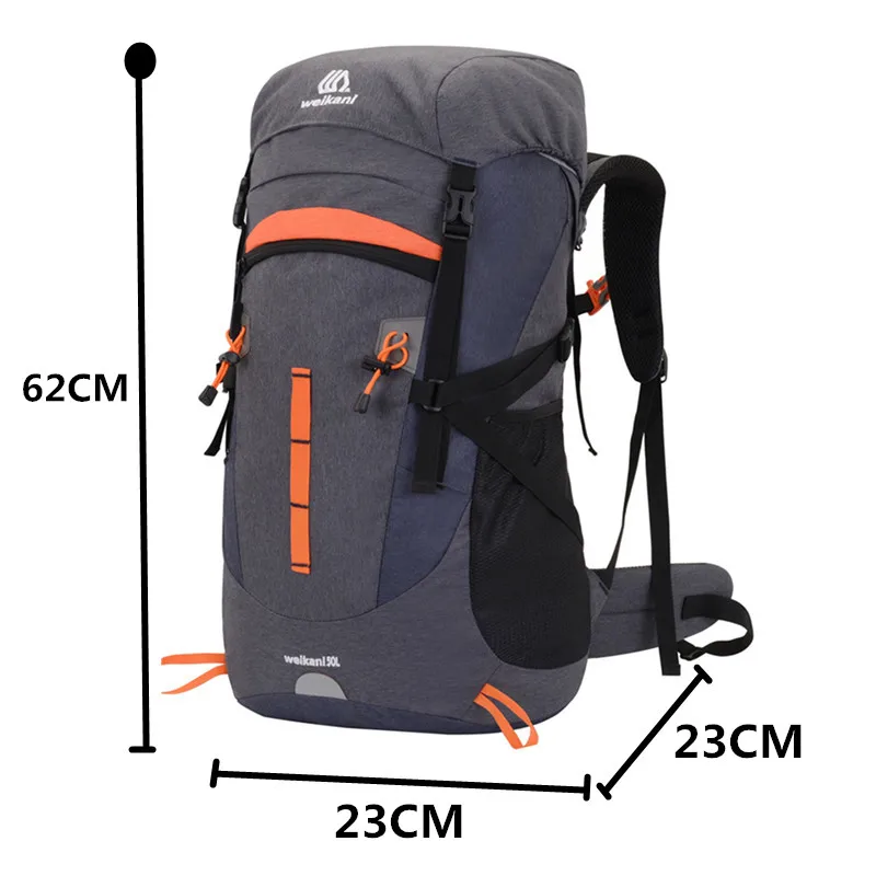 50L Travel Bag Camping Backpack Hiking Army Climbing Bags Trekking Mountaineering Mochila Large Capacity Sport Bag images - 2
