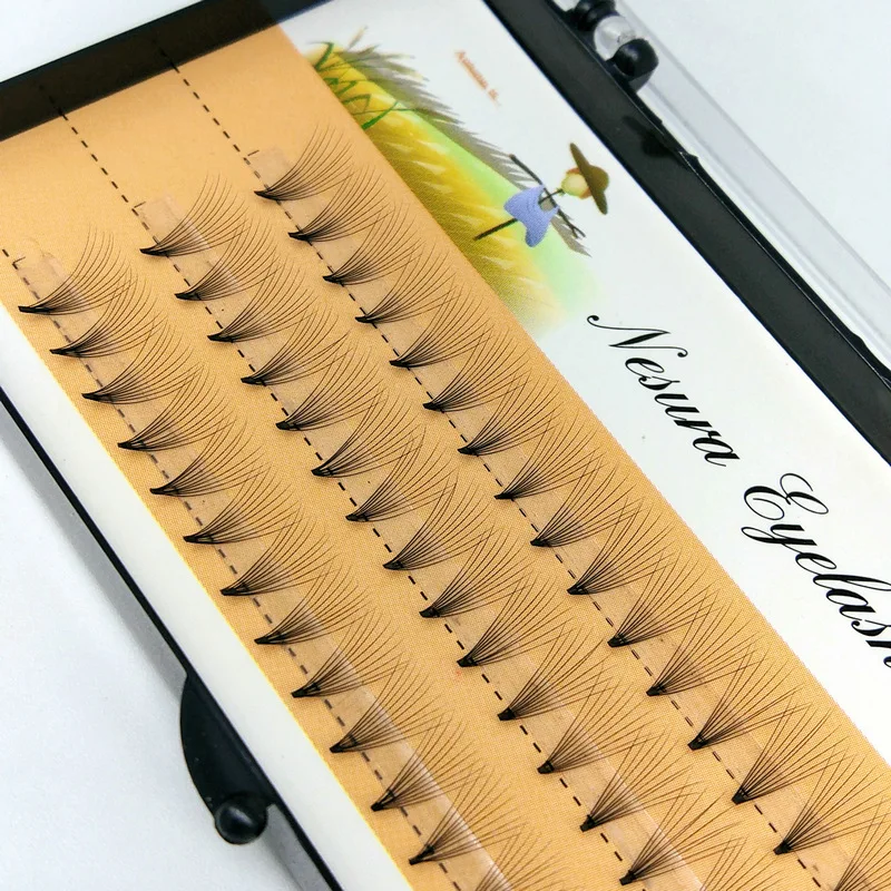 

Grafting Eyelashes 60Pcs Soft Natural Lashes-Extension 10P Trichomes Dispensing Russia Volume Hair Handmade Individual Eyelash
