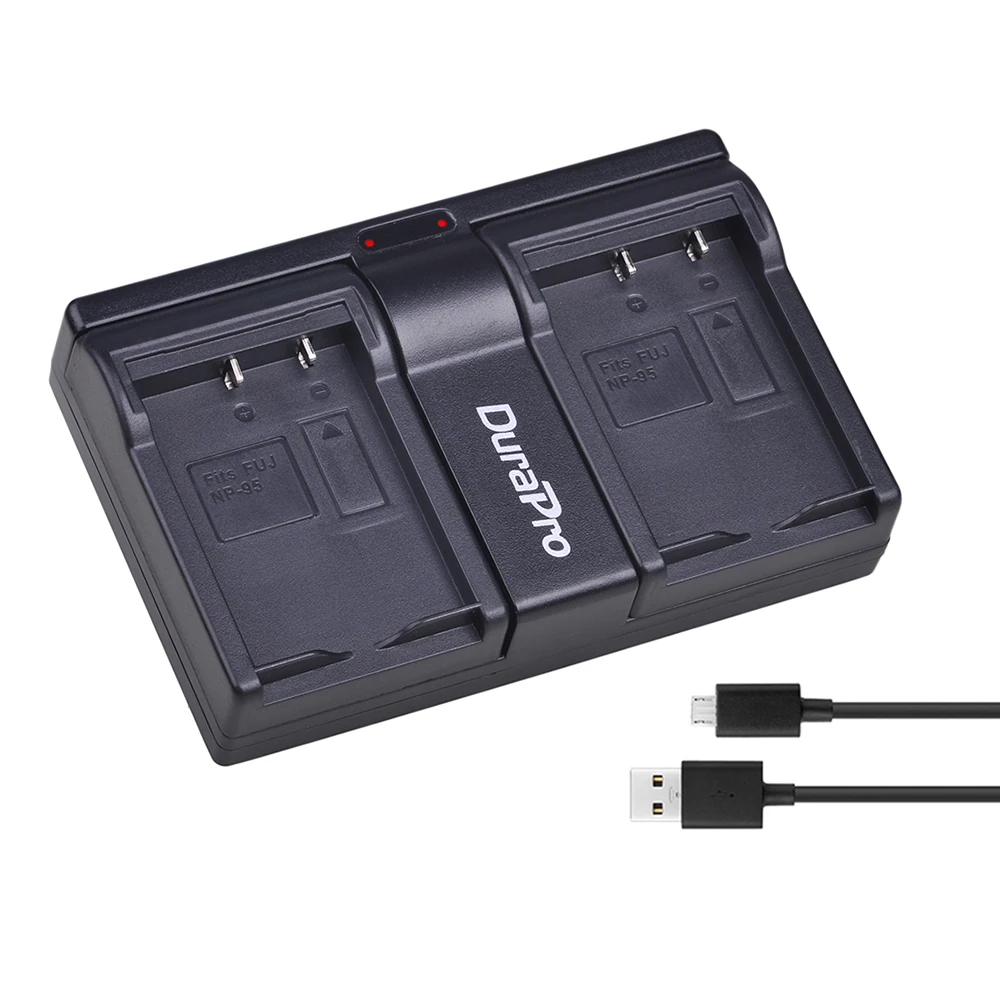 NP 95 NP95 батареи + USB двойной Зарядное устройство для ЖК дисплея с подсветкой Fujifilm