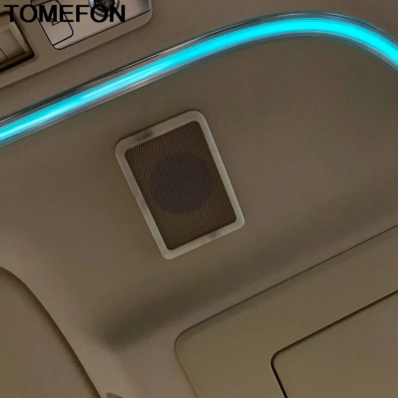 

TOMEFON For Toyota Alphard Vellfire 2016 2017 2018 Roof Audio Speaker Case Auto Stereo Loundspeaker Cover Trim Accessories ABS
