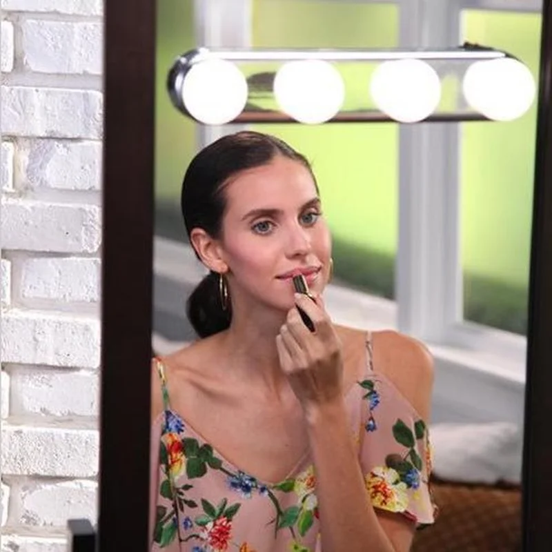 Makeup Wall Lamp Kit For Dressing Table Hollywood Vanity Mirror Light suction cup battery power supply pf9099 | Лампы и освещение