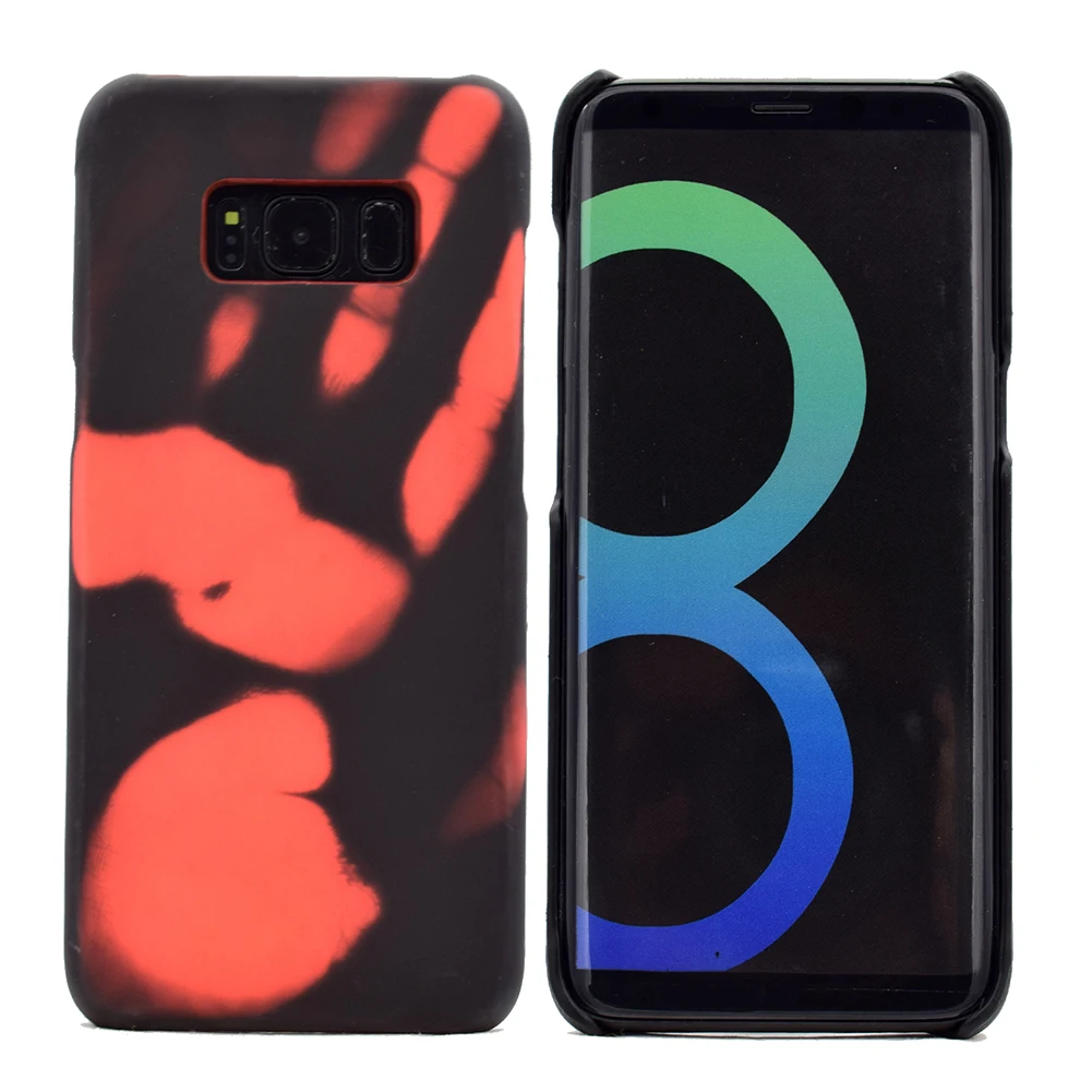 Новый термосенсор чехол для телефона Samsung S8 термочувствительный Plus Edge