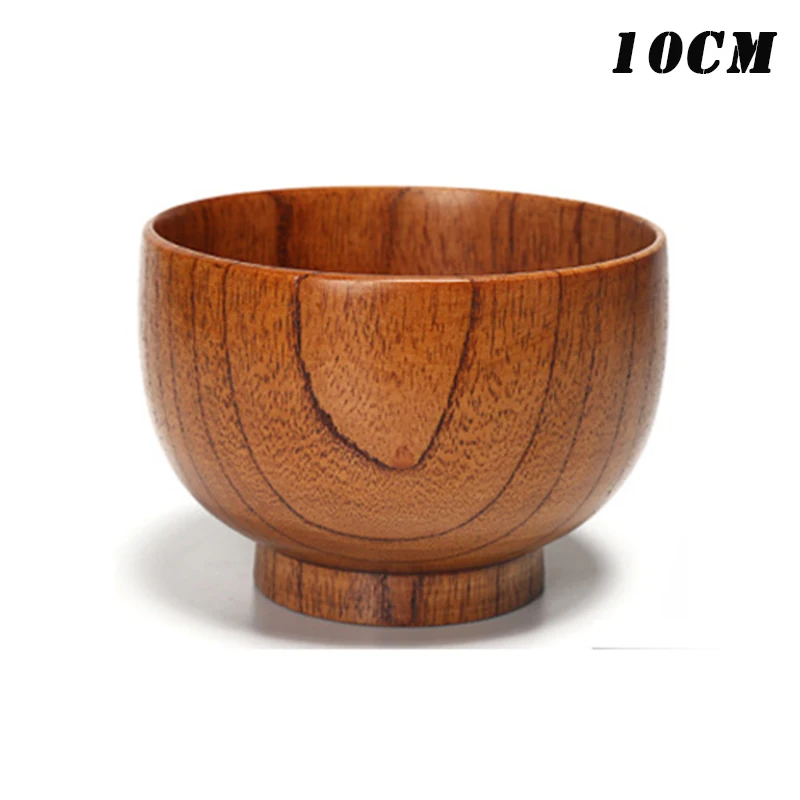 Твердая древесина одноразовая круглая миска незаменимый атрибут деревянный