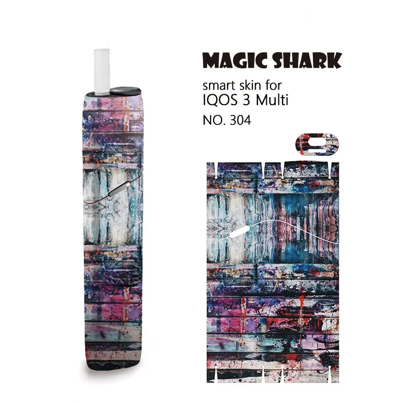 Magic Shark Hot Sale 2019 Fashion Painting Protective for IQOS3 Sticker IQOS 3 Multi Skin Cover | Мобильные телефоны и