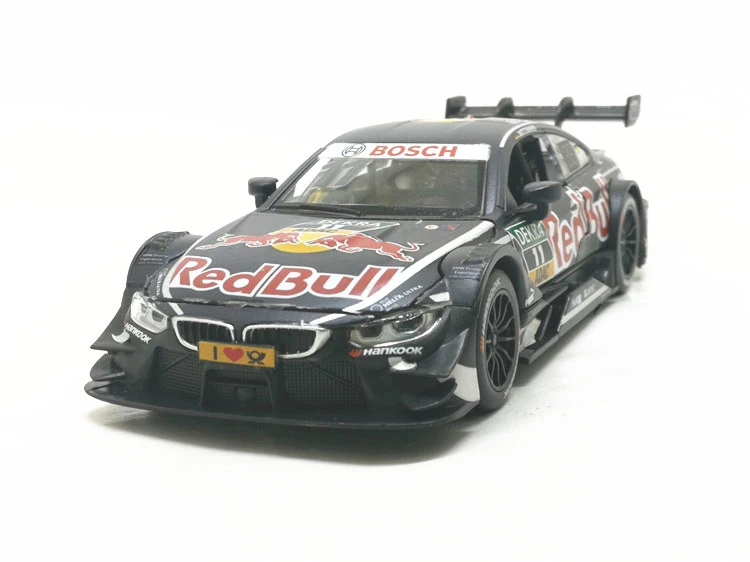 Литая под давлением Модель автомобиля игрушки 1:32 M4 DTM гоночная команда живопись оттягивающая копия со звуком светильник для детей игрушки подарки