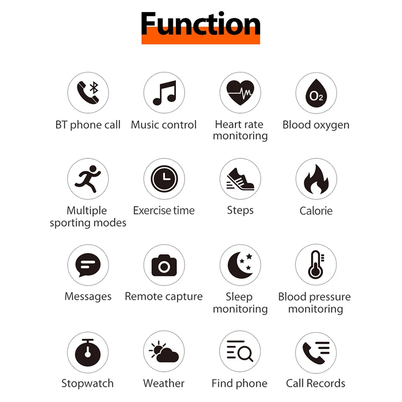 

Luxury Lady Smart Watch Waterproof Fitness Sport Watch Heart Rate Tracker Bluetooth Call Clock Men Wristwatch For Android iOS