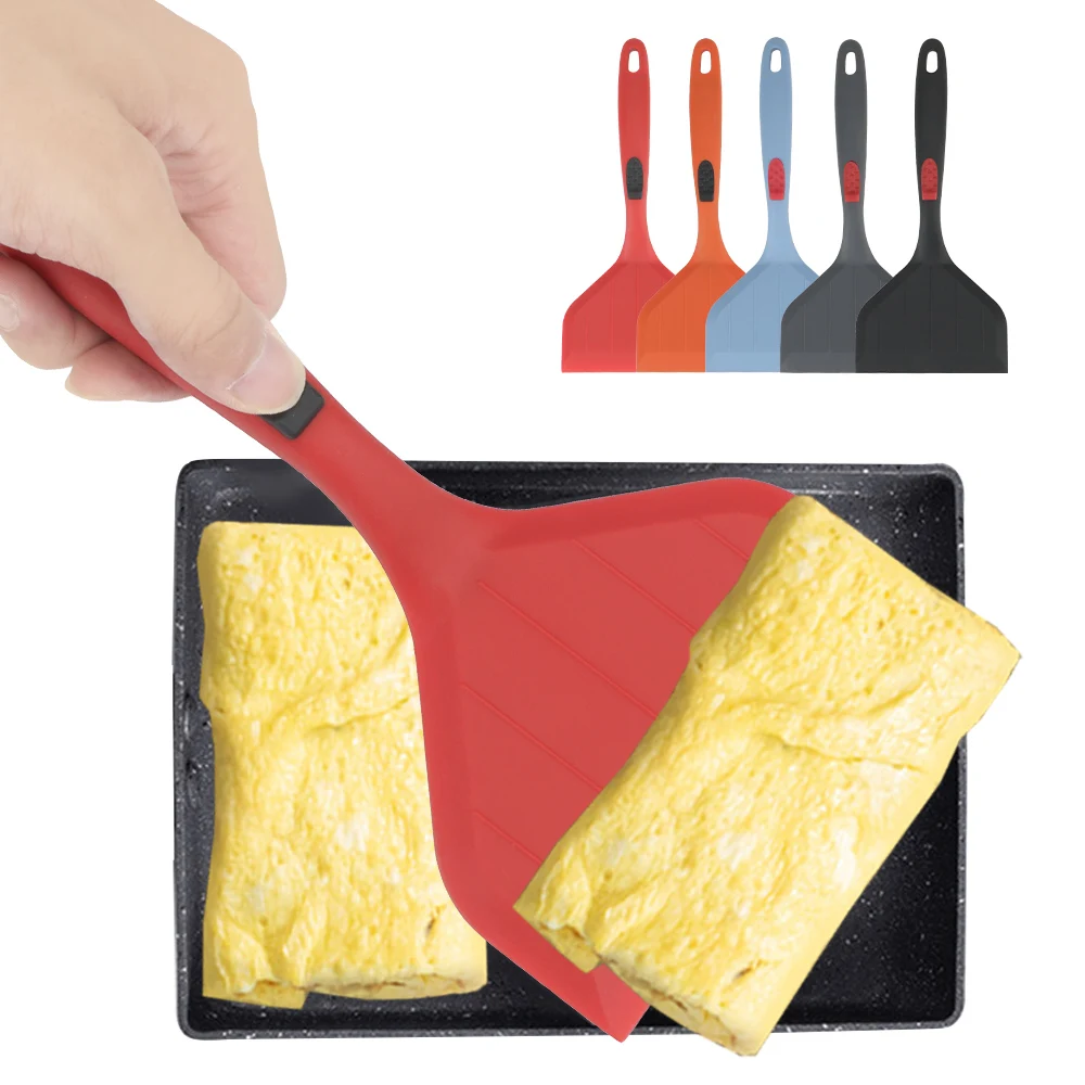 

Non-stick Silicone Turner Kitchen Cooking Tool Pizza Shovel Beef Egg Scraper Frying Pan Food Lifters Cooking Utensils