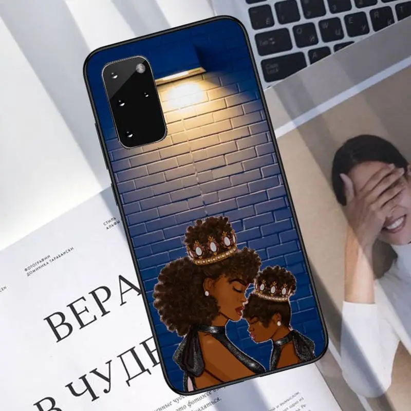 

girl Queen Mom and baby Phone Case For Samsung galaxy S 7 8 9 10 20 edge A 6 10 20 30 50 51 70 note 10 plus