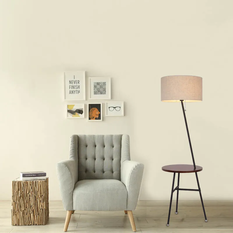 Вертикальные напольные светильники в скандинавском стиле из твердой древесины