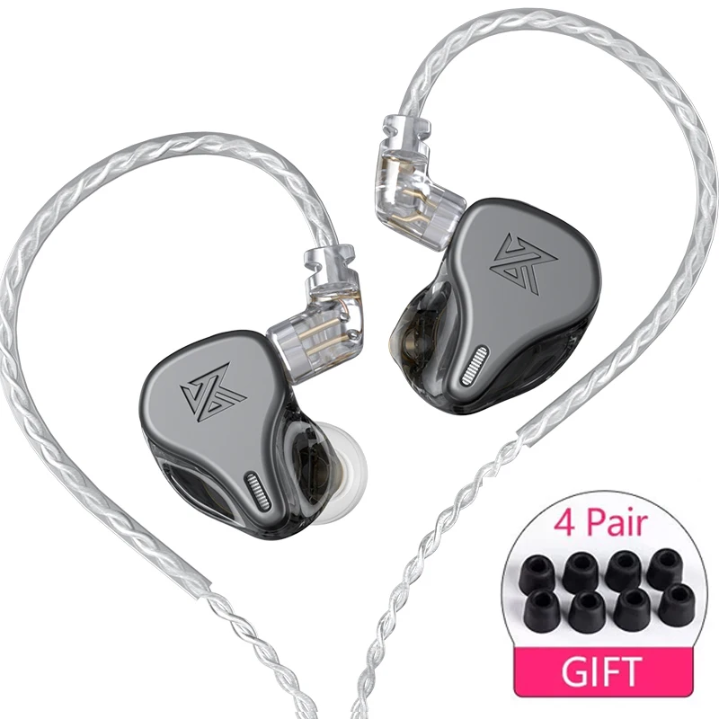 Наушники-вкладыши KZ DQ6 3DD HIFI с динамическим драйвером, наушники с высоким разрешением, гарнитура с шумоподавлением, KZ ASX ZAX EDX ZSX CCA CS16